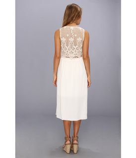 dolce vita noella 1 midi length dress w lace back natural