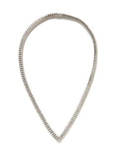 Diamond Double Row V Shaped Necklace by Martin Flyer