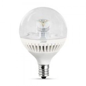 Feit Electric BPG161/2/CL/DM/LED Light Bulb, Dimmable, 40W Equivalent