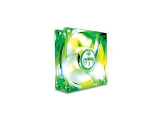 Antec 761345 75021 9 80mm Green LED 3 Speed Case Cooling Fan