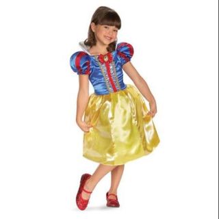 Girls Snow White Sparkle Classic Halloween Costume size Medium 7 8