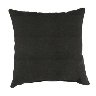 Jordan Manufacturing Sunbrella Spectrum Carbon Square Outdoor Throw Pillow DP185PK1 2581H