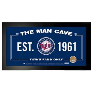 MLB Steiner Sports 6x12 in. Framed Wall Man Cave Sign