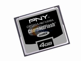 PNY 4GB Compact Flash (CF) Flash Card Model P CF4GB 266W DVDC