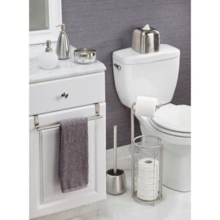 InterDesign Forma Over the Cabinet Bathroom Hand Towel Bar Holder, 14", Brushed Stainless Steel