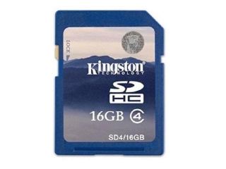 Kingston 16GB 16G Secure Digital High Capacity (SDHC) Flash Card Model SD4