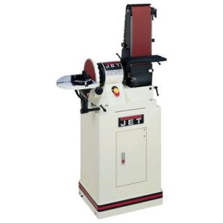 JET 115 Volt 6 in. x 48 in. Belt and 9 in. Disk Sander with Closed Stand 708597K