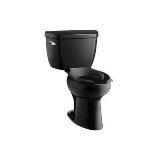 KOHLER Highline Classic 2 piece 1.6 GPF Single Flush Elongated Toilet in White K 3493 7