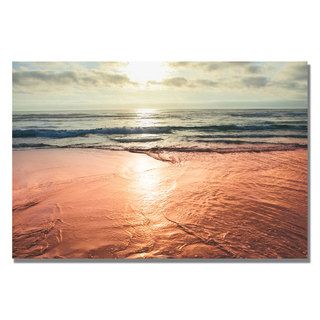 Ariane Moshayedi Sunset Beach Reflections Canvas Art
