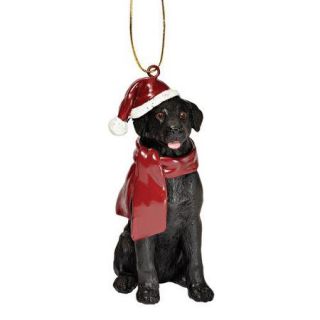 Design Toscano Lab Holiday Dog Ornament Sculpture