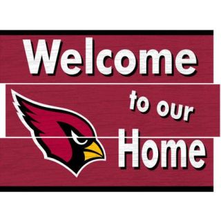 Fan Creations NFL Distressed Welcome to Our Home Graphic Art Plaque