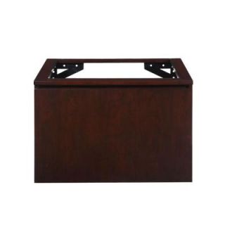 Hembry Creek Blox 30 in. W x 21 1/2 in. D x 20 in. H Vanity Cabinet Only with Wood Front Drawer in Dark Walnut V BLOX DR30DW