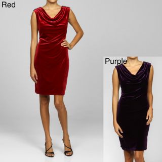 Ronni Nicole Shoulder Embellished Velvet Dress   Shopping