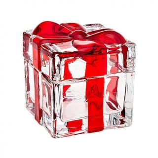 Jeffrey Banks Red Stripe Crystal Gift Box   7851339