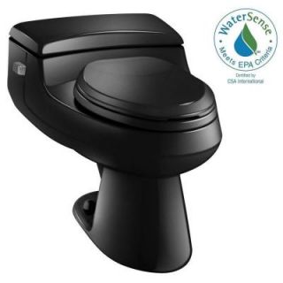 KOHLER San Raphael Comfort Height 1 piece 1 GPF Single Flush Elongated Toilet in Black K 3597 7