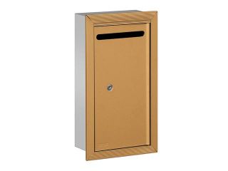 Salsbury 2265AP Letter Box (Includes Commercial Lock)   Slim   Recessed Mounted   Aluminum   Private Access