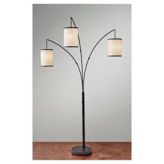 Adesso Bellows Arc Lamp   Brown