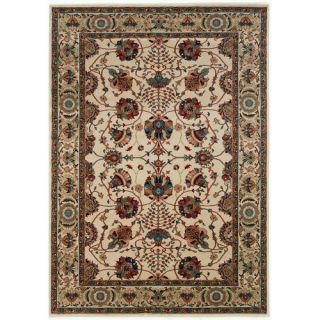 Wildon Home ® Brighton Floral Ivory/Red Area Rug