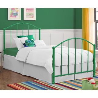 DHP BrickMill Ivy Metal Twin Bed in Green   3293096