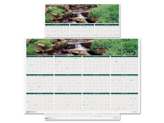 House of Doolittle 397 Earthscapes Waterfalls of the World Reverse/Erase Yearly Wall Calendar, 24 x 37
