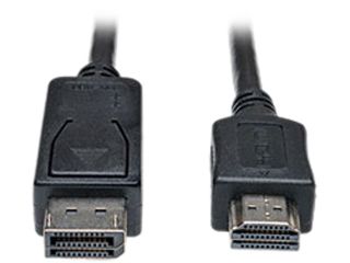 Tripp Lite P582 010 10 ft. Black Connector A: DISPLAYPORT (MALE) Connector B: HDMI (MALE) DisplayPort to HD Cable Adapter HDCP 1080P M M