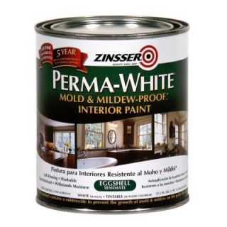 Zinsser 1 qt. Perma White Mold and Mildew Proof Eggshell Interior Paint (Case of 6) 2774