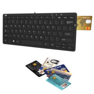 Adesso SlimTouch 510R Mini Keyboard with Smart Card AKB 510RB