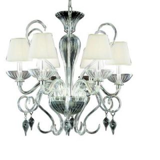 Eurofase Celesto Collection 6 Light Chrome and Clear Chandelier 16660 024