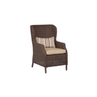 Brown Jordan Vineyard Patio Cafe Chair in Harvest with Terrace Lane Lumbar Pillow (2 Pack)    CUSTOM M11097 D 9