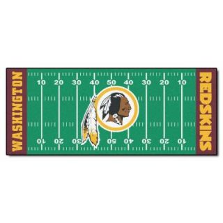 FANMATS Washington Redskins 2 ft. 6 in. x 6 ft. Football Field Runner Rug 7369