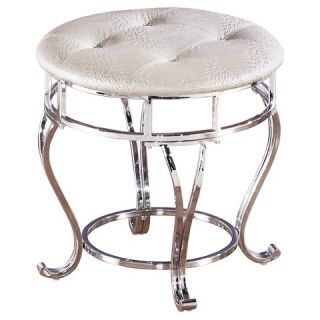 Zarollina Upholstered Stool (Set of 1)   Silver   Signature Design by