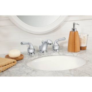 Moen Monticello Inspirations Widespread Low Arc Bathroom Faucet with