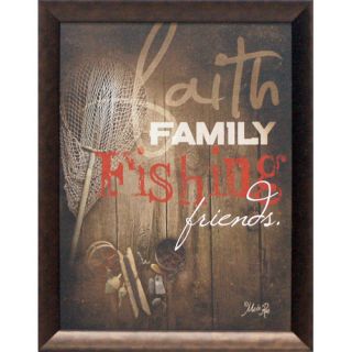 Artistic Reflections Faith Family Fishing Framed Graphic Art