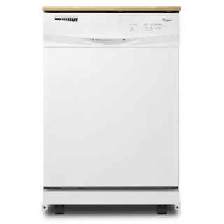 Whirlpool WHIWDP350PAAW Portable Full Console Dishwasher White