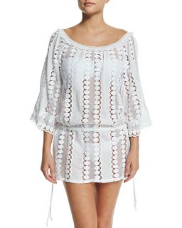 Miguelina Tabitha Off the Shoulder Lace Coverup