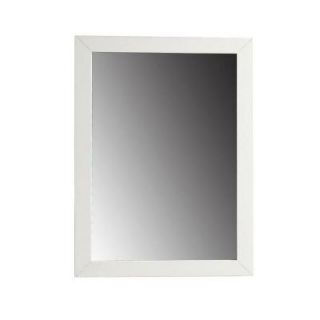 Simpli Home Chelsea 30 in. L x 22 in. W Wall Mirror in White Lacquer NL ROSSEAU M 3A
