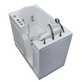 Universal Tubs 3.9 ft. Right Drain Walk In Whirlpool and Air Bath Tub in White HD2646RWD