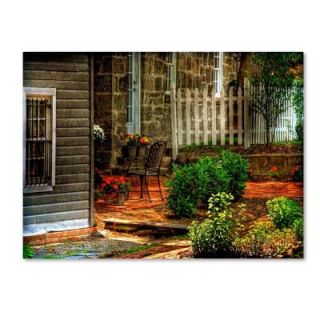 Trademark Fine Art 16 in. x 24 in. A Seat in the Shade Canvas Art LBr0218 C1624GG