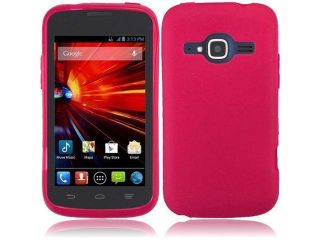 ZTE Concord II Z730 Silicone Case   TPU Frosted Hot Pink