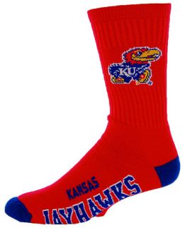 For Bare Feet Kansas Jayhawks Deuce Crew 504 Socks   Sports Fan Shop
