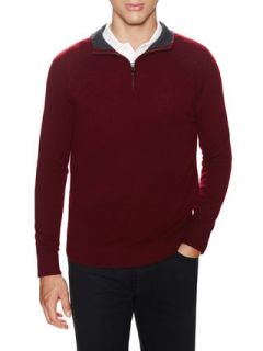 100% Cashmere Half Zip Sweater by Barrow & Grove