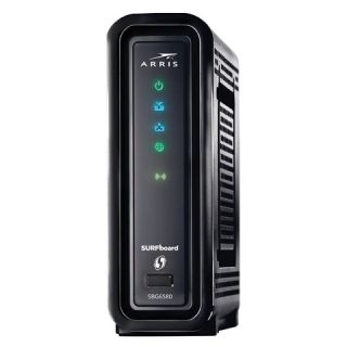 ARRIS SURFboard 8X Cable Modem with WiFi N600 Router   Black (SBG6580