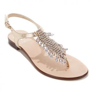 Vince Camuto "Jachai" Jeweled Leather Thong Flat Sandal   7972247
