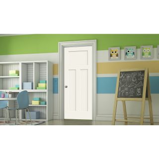 ReliaBilt White Prehung Solid Core 3 Panel Craftsman Interior Door (Common 30 in x 80 in; Actual 31.562 in x 81.688 in)