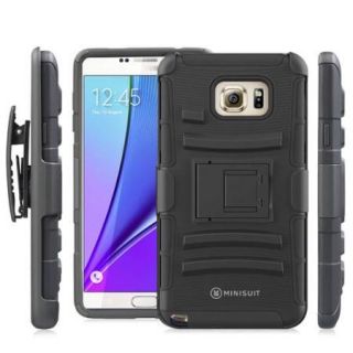 Minisuit Dual Layer Rugged Kickstand Case + Belt Clip for Samsung Galaxy Note 5
