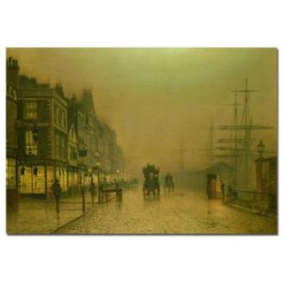 Trademark Fine Art 22 in. x 32 in. "Liverpool Docks" Canvas Art BL0131 C2232GG