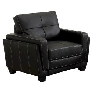 Furniture of America Zoraya Double Stitched Leatherette Chair
