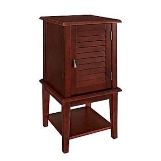 Powell Furniture Shutter Door Table 30 Tall Solid Hardwood Red