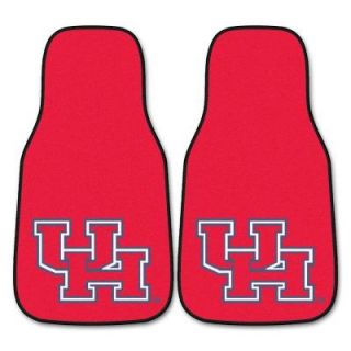 FANMATS University of Houston 18 in. x 27 in. 2 Piece Carpeted Car Mat Set 5446
