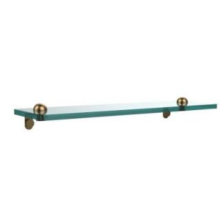 Allied Brass 16 in. W Glass Vanity Shelf with Beveled Edges in Brushed Bronze RC 1/16 BBR
